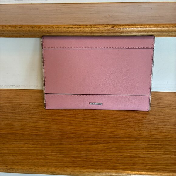 NWT Rebecca Minkoff Leo Envelope Clutch Bag in Pink $95 MSRP! - Picture 1 of 8